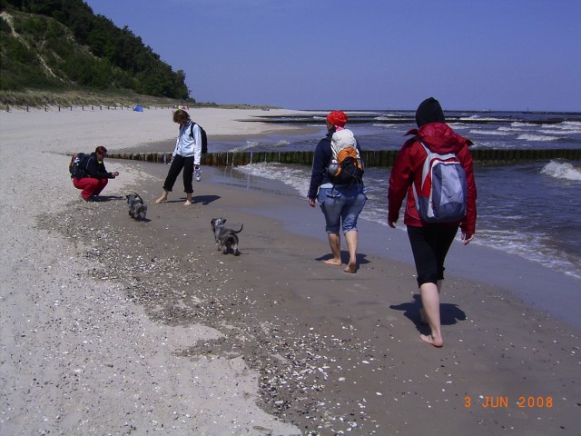 Strandwanderung Richtung Seebrücke Koserow