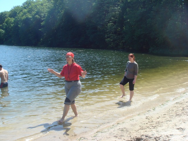 Wassertreten am Wolgastsee